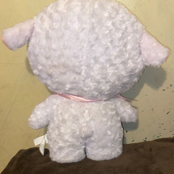 Hello Kitty standing Easter greeter Sanrio lamb costume 19” plush white with bow - Picture 9 of 9